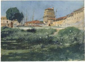 Veduta Di Livorno by Adolf Hiremy-Hirschl