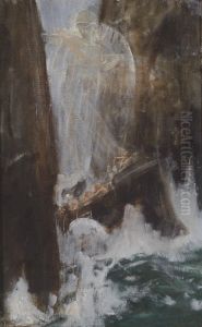Irrfahrt Des Odysseus by Adolf Hiremy-Hirschl