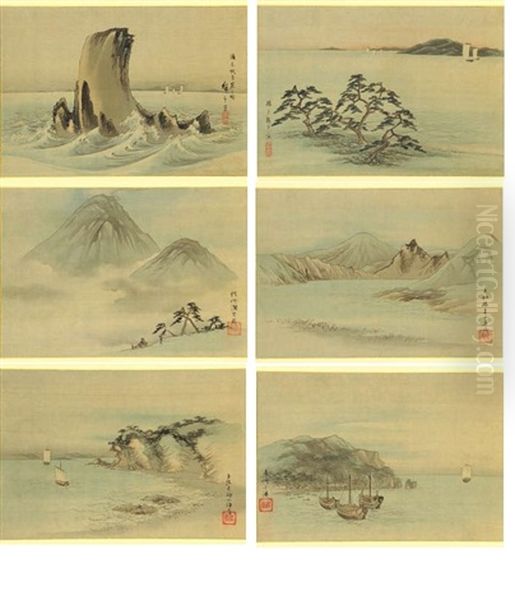 The Six Views At Famous Placas In Edo (album W/6 Works) - view 1