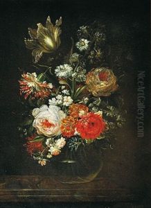 Still Life With Flowers by Caspar Hirschel