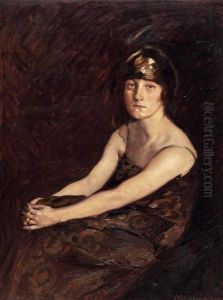 Sitzende Dame by Max Hirschenauer