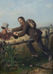 Die Vogelscheuche by Salomon Hirschfelder