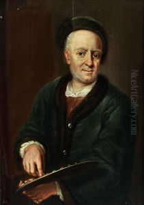 Selbstportrait Mit Palette