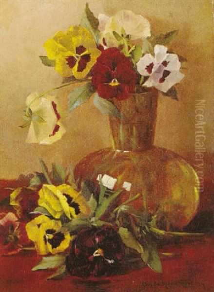 Still Life With Pansies - view 1