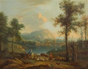 Sudlandische Landschaft Mit Hirten