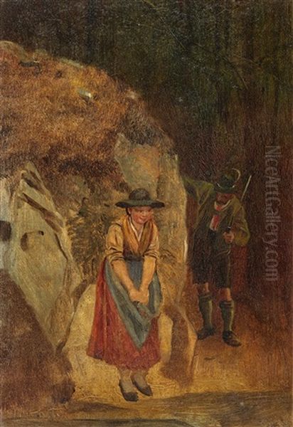 The Hunter's Sweetheart (oil Study) - view 1