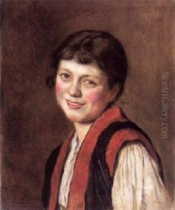 Lachendes Madchen by Rudolf Hirth Du Frenes