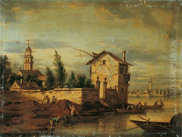 Venezianisches Capriccio. Dorfer An Der Brenta - view 1