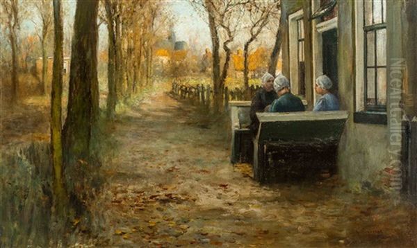 Dutch Women Conversing - view 1