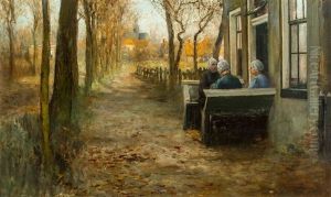 Dutch Women Conversing