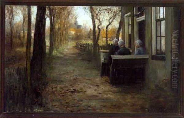 Dutch Women Conversing - view 1