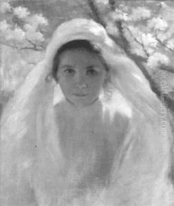 Girl In The Garden by George Hitchcock