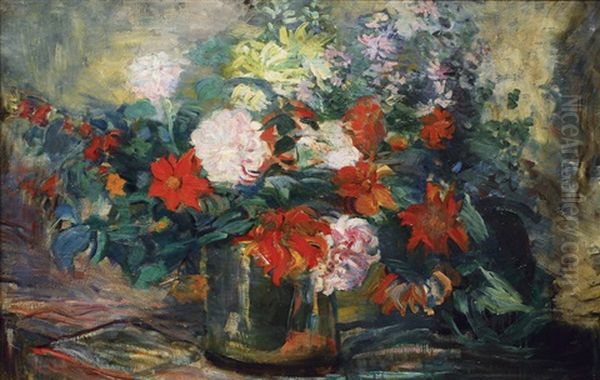 A Flower Bouquet (+ Studies, Verso) - view 1