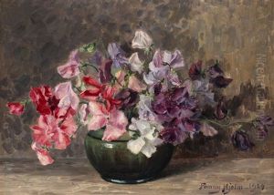 Blomsterstilleben by Fanny Elisabeth Wilhelmina Hjelm