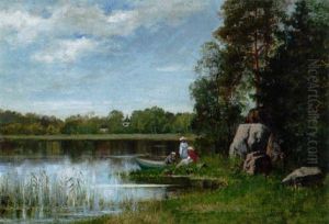 Insjolandskap by Fanny Elisabeth Wilhelmina Hjelm