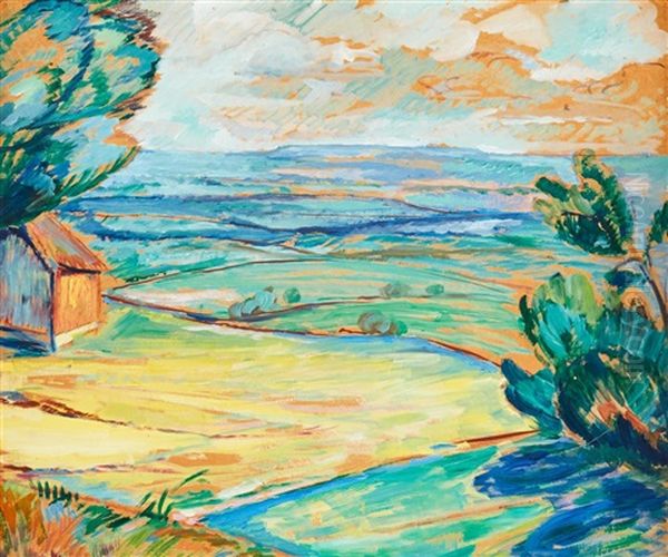 Landskapsmotiv Fran Kusten - view 1
