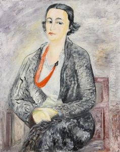 Portratt Av Fru Signe Henschen by Sigrid Hjerten