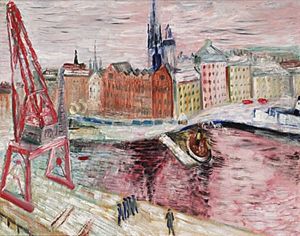 Utsikt Over Skeppsbron - Vinter I Stockholm by Sigrid Hjerten