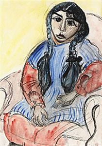 Flicka Med Svarta Flator by Sigrid Hjerten