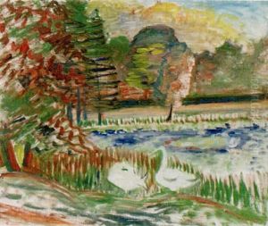 Parklandskap, Bois De Boulogne by Sigrid Hjerten