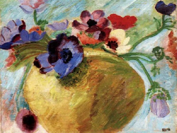 Lerkrus Med Anemoner - view 1
