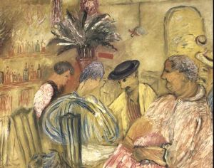 Cafeinteri"r, St. Tropez by Sigrid Hjerten