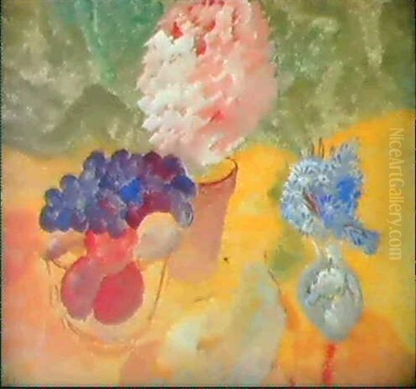 Stilleben Med Rosa Hortensia - view 1