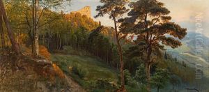 View Of The Habsburg by Anton Hlavacek