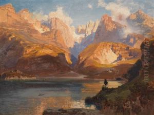 Lake Molveno With The Brenta Group. Late Autumn. South Tyrol