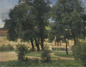Gartenpartie Am Schloss Herrnsheim Bei Worms