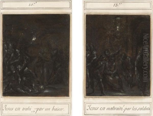 Two Scenes From The Passion: The Kiss Of Judas, And The Mocking Of Christ - view 1