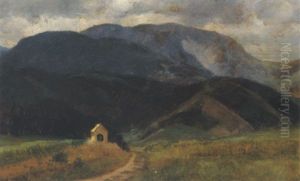 Blick Aus Der Gegend Bei Puchberg Gegen Den Schneeburg by Anton Hlavacek