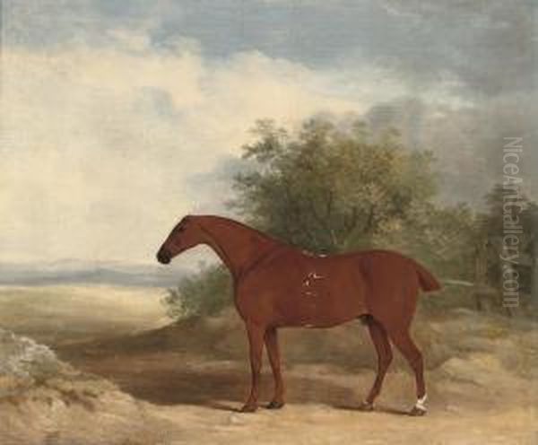 A Racehorse In A Landscape - view 1