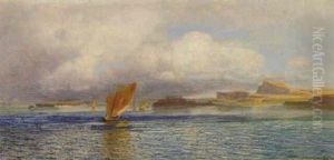 Segelboote Vor Der Kuste by Anton Hlavacek