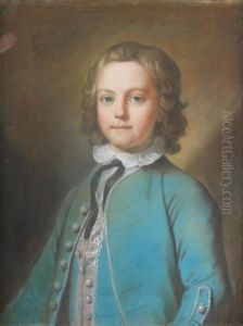 Portrait Of John Yate As A Young Boy, Bust-length, In A Blue Coat