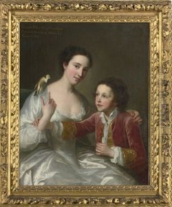 Portrait Of Elizabeth Hamilton, Later Countess Of Warwick And Her Brother William Hamilton, The Eldest Daughter And Youngest Son Of Lord Archibald Hamilton
