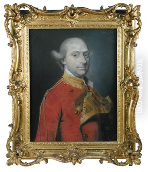 Portrait Of Lieutenant Colonel John Robinson (d.1772) Of Denston Hall, - view 1