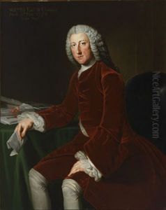 Portrait Of William Pitt Earl Of Chatham by William Hoare