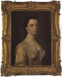 Portrait Of A Lady In A White Dress