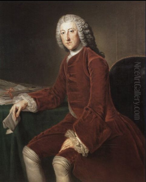 Portrait Of William Pitt Seated At His Desk - view 1