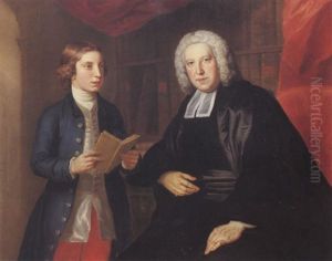 Portrait Of The Rev. William Friend (1715-1766) With His Son Robert (1740-1780)