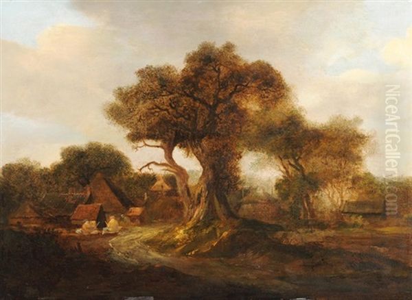Weiler Bei Einem Grossen Baum - view 1