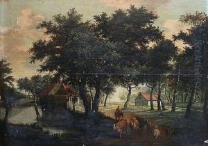 Troupeau De Vaches Sur Un Chemin Au Bord De La Riviere Troupeau De Vaches Sur Un Chemin Au Bord De La Riviere
