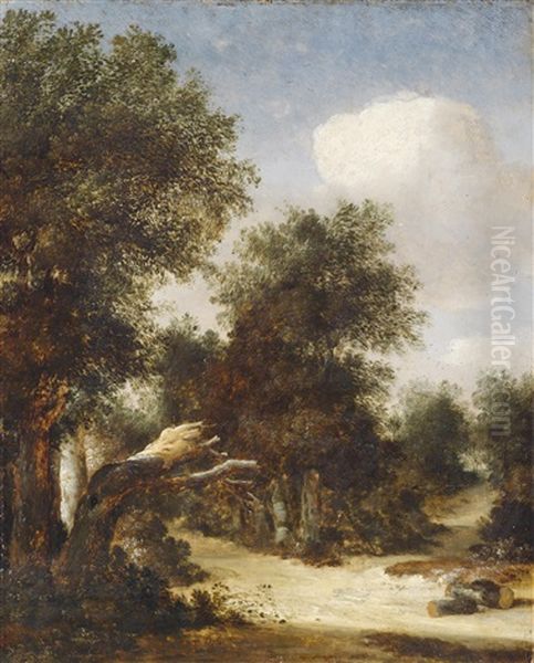 Baumbestandene Landschaft (fragment) - view 1
