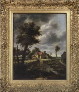 Eine Westfalische Wassermuhle (moulin Weber)