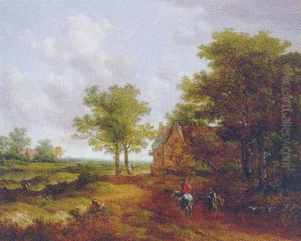 A Traveller Conversing With A Peasant Woman On A Track By An Inn - view 1