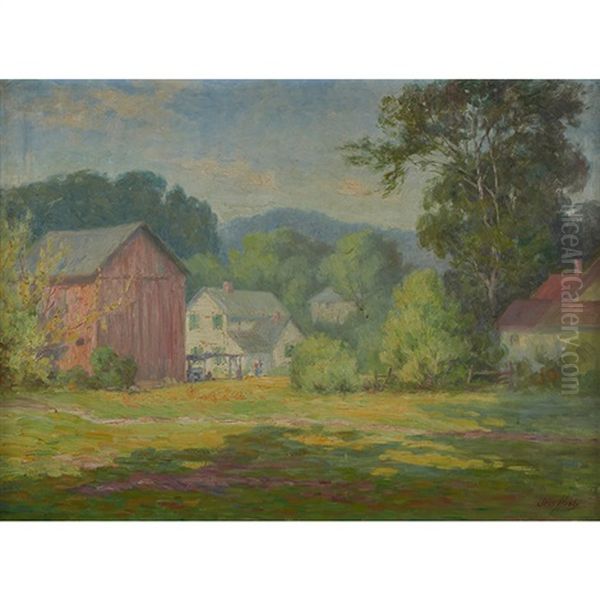 Landscape With Red Barn - view 1