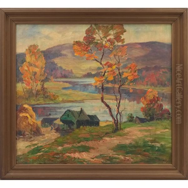 Landscape With Cabin And Figure - view 1