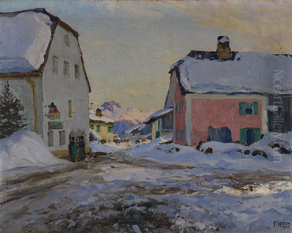 Dorfgasse Im Schnee. Seefeld Im Tirol - view 1