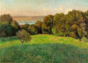 Sonnige Wiesenlandschaft by Franz Xaver Hoch